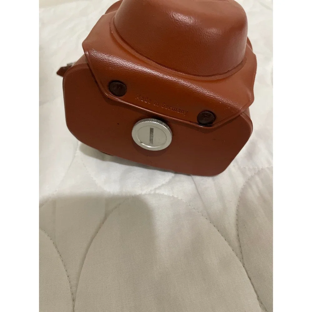 Vintage Agfa Brown Leather Camera Case Made in Germany with Strap Ever-Ready
